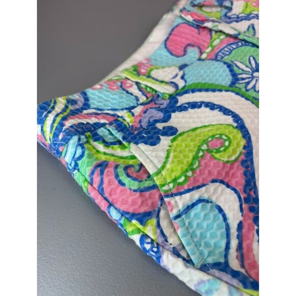 Lilly Pulitzer women's 8 multicolored the callahan shorts chino casual - Picture 3 of 8